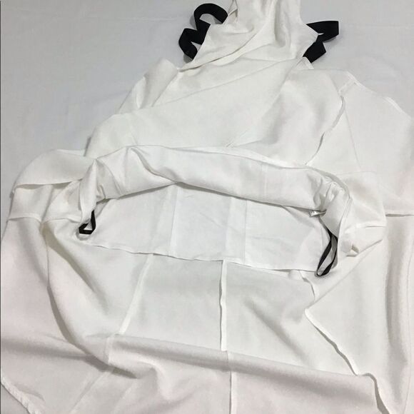 NBD White Midi Cut Out Sides Fit And Flare Dress Size Large - Picture 7 of 12